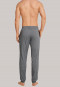 Loungehose lang Jersey Bündchen dunkelgrau meliert - Mix & Relax Cotton
