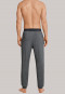 Loungehose lang Jersey Bündchen dunkelgrau meliert - Mix & Relax Cotton Modal