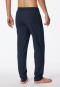 Loungehose lang Jersey dunkelblau-gemustert - Mix+Relax