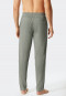 Loungehose lang Jersey khaki gemustert - Mix+Relax