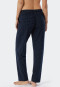 Lounge pants long jersey polka dots dark blue patterned - Mix+Relax