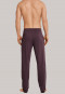 Loungehose lang Jersey rotbraun - Mix & Relax Cotton Modal