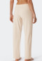 Loungehose lang Jersey Streifen sand - Mix+Relax