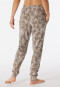 Lounge pants long modal cuffs taupe - Mix+Relax