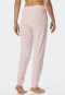 Lounge pants long modal cuffs powder pink - Mix & Relax