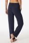 Lounge pants long modal Marlene cut blue - Mix & Relax