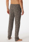 Loungebroek lang biologisch katoen bladeren taupe - Mix+Relax