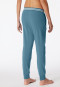 Pantaloni lounge lunghi in cotone organico blu-grigio - Mix+Relax