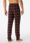 Lounge pants long organic cotton checks anthracite - Mix & Relax