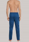 Lounge pants long woven fabric blue-gray patterned - Mix & Relax