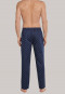 Lounge pants woven long dark blue patterned - Mix+Relax