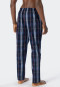 Long lounge pants woven fabric organic cotton checked multicolored - Mix & Relax