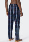 Loungehose lang Webware Organic Cotton kariert mehrfarbig - Mix+Relax