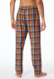 Lounge pants long woven fabric Organic Cotton checks multi-colored - Mix+Relax