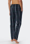 Pantaloni lounge lunghi in tessuto intrecciato di cotone biologico a quadri, multicolore - Mix+Relax