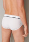 Midi brief double rib organic cotton white - Retro Rib