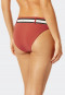 Mini bikini bottoms lined striped stretchy belt whiskey - California Dream