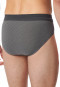 Minislip Organic Cotton gemustert anthrazit - Comfort Fit