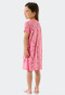 Chemise de nuit manches courtes coton bio oies cochons rose - Girls World