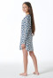 Nachtjapon lange mouwen luipaardmotief off-white - Nightwear