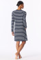 Nachthemd langarm Streifen nachtblau - Casual Essentials