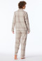 Pyjama lang Flanell beige kariert - Selected Premium Warming