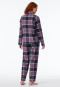 Lange flanel pyjama beige nachtblauw - selected! Premium Warming