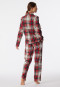 Pyjama lang Flanell Bio-Baumwolle Karos multicolor - X-Mas