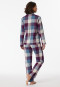 Pyjama long flanelle coton bio carreaux multicolore - selected! premium