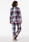 Pyjama lang flanel biologisch katoen geruit veelkleurig - Selected! Premium