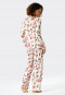 Pyjama lang Reverskragen Blumenprint sahara - Modern Floral