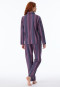 Pyjama lang Webware Streifen multicolor - Modern Nightwear