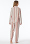 Pigiama di lunghezza in tessuto a strisce multicolore - Modern Nightwear