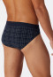 Rio bikini briefs fine interlock patterned midnight blue/white - Fine Interlock