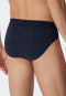 Rio bikini briefs organic cotton patterned dark blue/white - Fashion Daywear