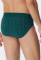 Rio bikini briefs organic cotton patterned dark green/white - Fashion Daywear