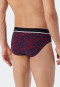Rio-Slips 3er-Pack Organic Cotton schwarz gemustert mehrfarbig - 95/5
