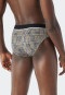 Rio-slip 3-pack biologisch katoen effen met patroon meerkleurig - 95/5