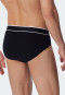 Rio briefs 3-pack organic cotton woven elastic waistband black - 95/5