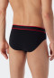 Rio briefs 3-pack organic cotton woven elastic waistband black - 95/5