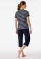 Pyjama 3/4 long bleu nuit - Casual Essentials