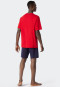 Pajamas short breast pocket circles red - Essentials Nightwear