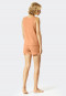 Pajamas short double rib peach - Modern Rib - Natural Dye