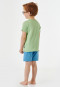 Pyjamas short frogs lime - Natural Love