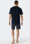 Pajamas short jersey blue - Ebony