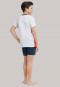 Pyjama kort jersey ronde hals colour blocking meerkleurig - Surfer Style