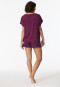 Pigiama corto in pizzo modal, prugna - Sensual Premium