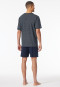 Pajamas short midnight blue patterned - Comfort Essentials