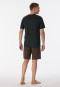 Schlafanzug kurz Organic Cotton anthrazit gemustert - Casual Nightwear