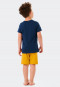 Pyjamashort biologisch katoen bamboe luipaard indigo - Natural Love